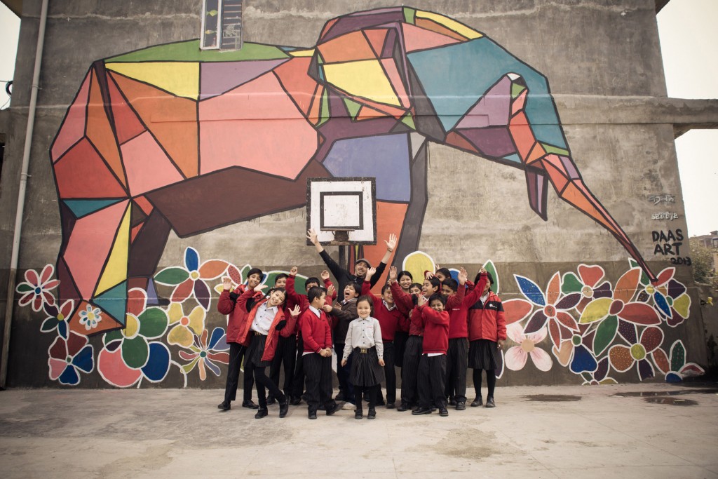 mural elephant