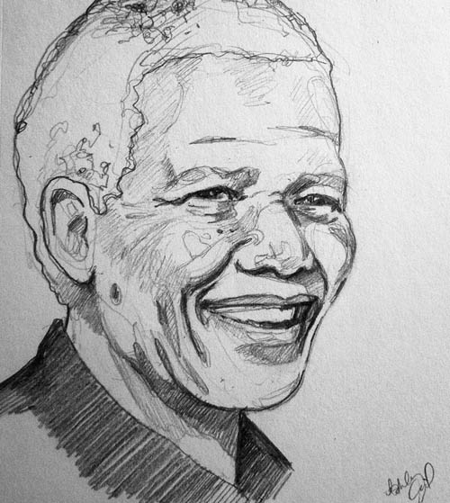 Sketches of Nelson Mandela