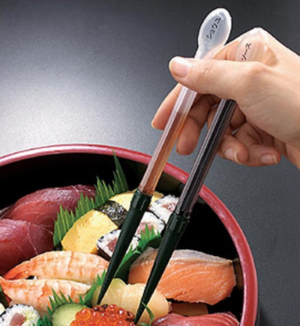 sauce dispensing chopsticks