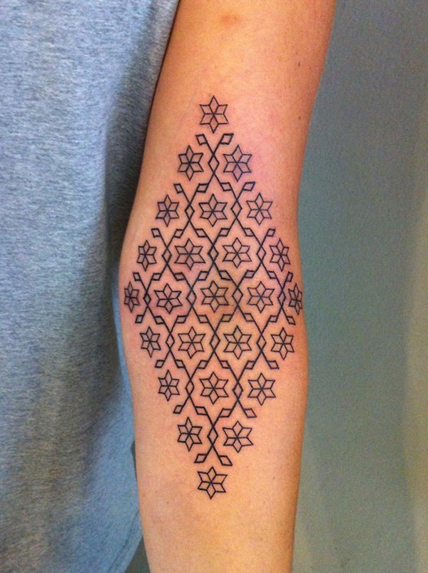 12 pattern tattoo