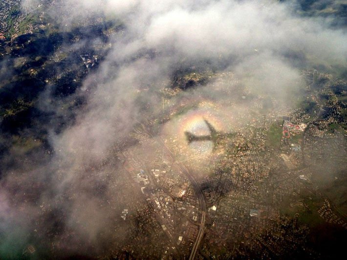 Airplane Shadow, California