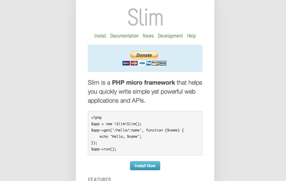 slim - useful frameworks