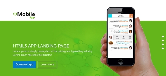Mobile App - free html5 templates
