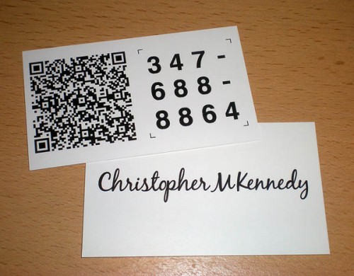 IDSN Cool QR Code Business Card