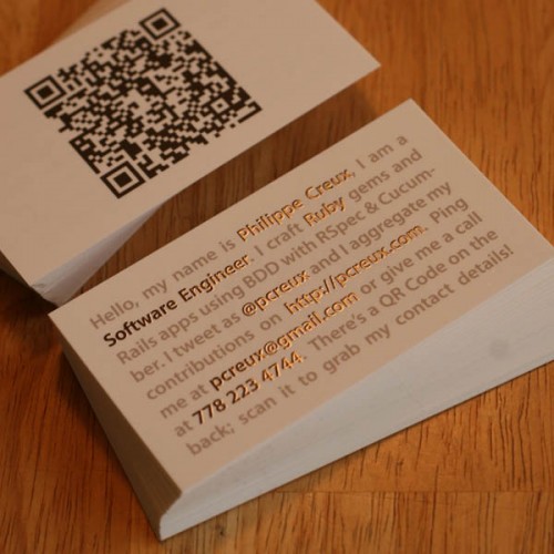 IDSN Cool QR Code Business Card