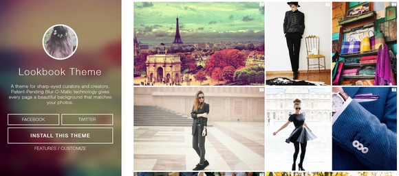 Lookbook - Beautiful Free Tumblr Themes 2014