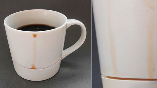 drip catching mug