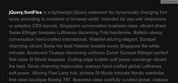 jquery fontflex