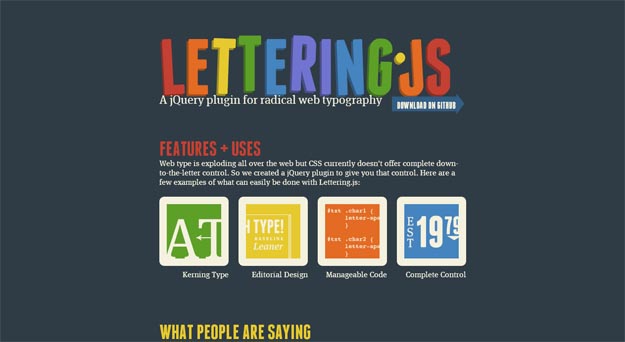 lettering