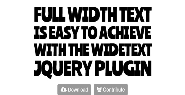 wide text