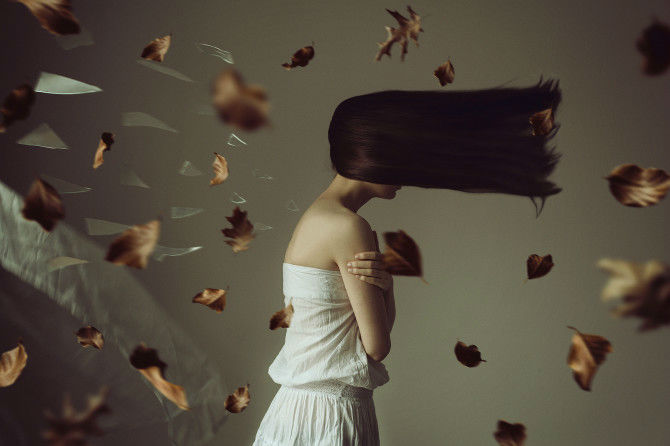 Enchantingly Beautiful Self Portraits by Sasha Oleksiichuk