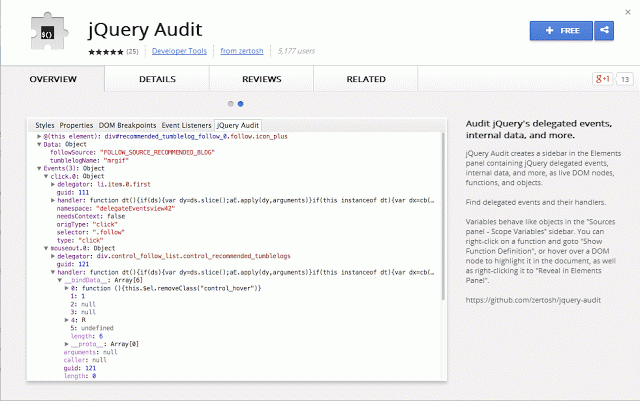 jquery audit