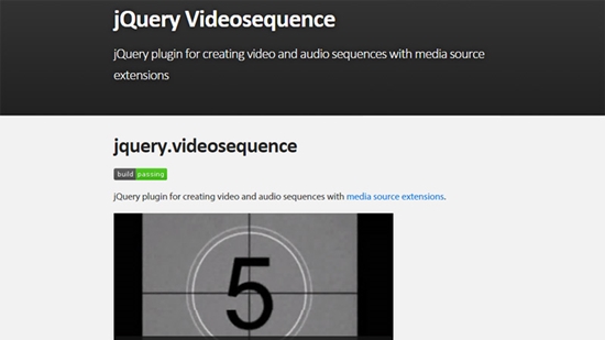 8) jQuery Videosequence