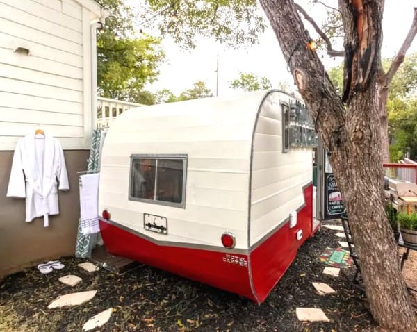 Transformed 1962 vintage camper motel
