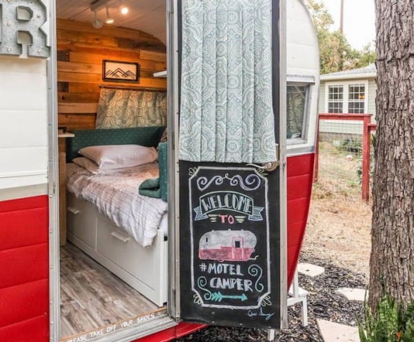 Transformed 1962 vintage camper motel