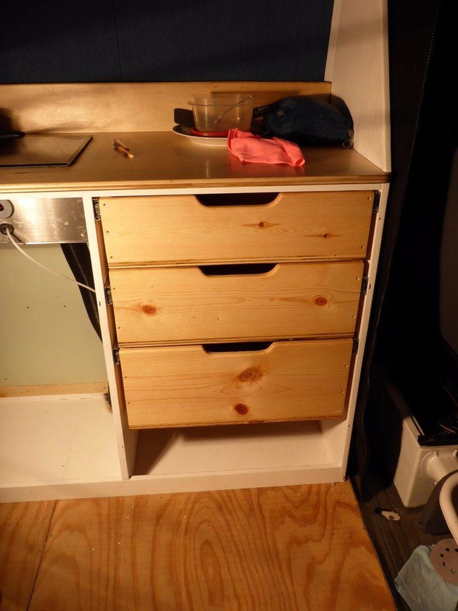 More cabinet space for clothing and other essentials was added.