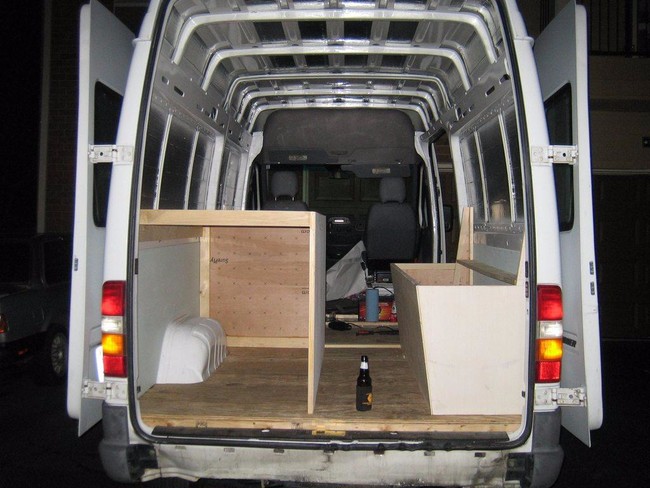 They added a bench and some cabinet space for storage.