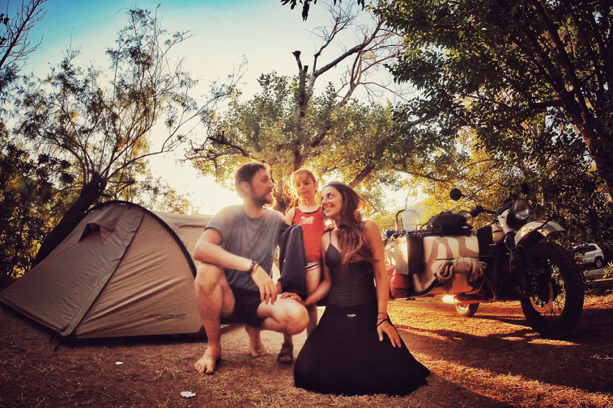 Last camping spot, in Greece