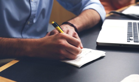 man-writing