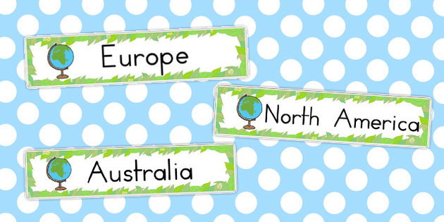 continents