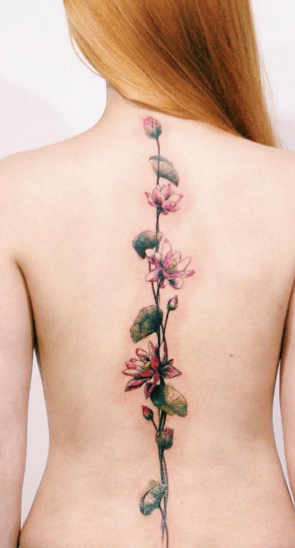 A pink lotus generally means purity and devotion. These two things are also often associated with women.