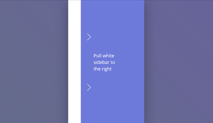 Elastic SVG Sidebar Material Design