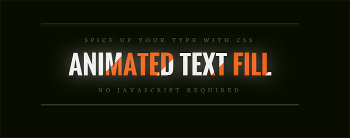 Animated text fill