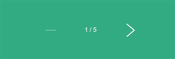 Flexing pagination arrows