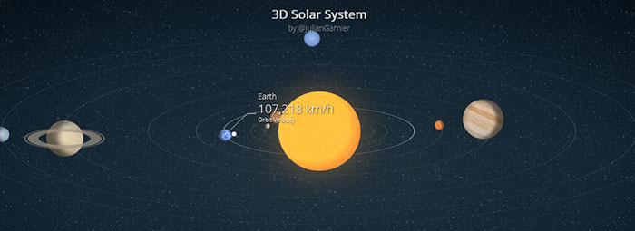 CSS 3D Solar System