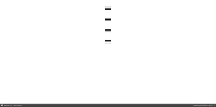 Pure CSS Menu Transition