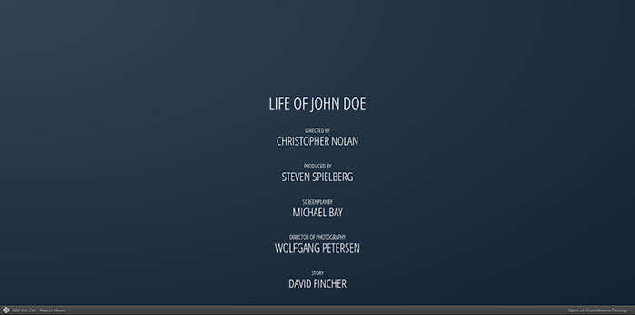Movie Credits