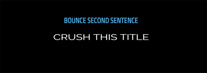 Bounce css Animation - v2