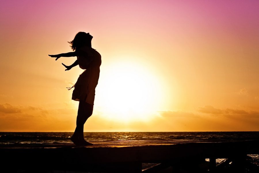 Deep Breathing Woman